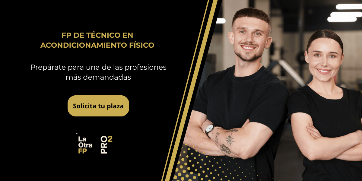 ¿Qué estudiar para ser entrenador personal? 1 Banner pareja sonriendo